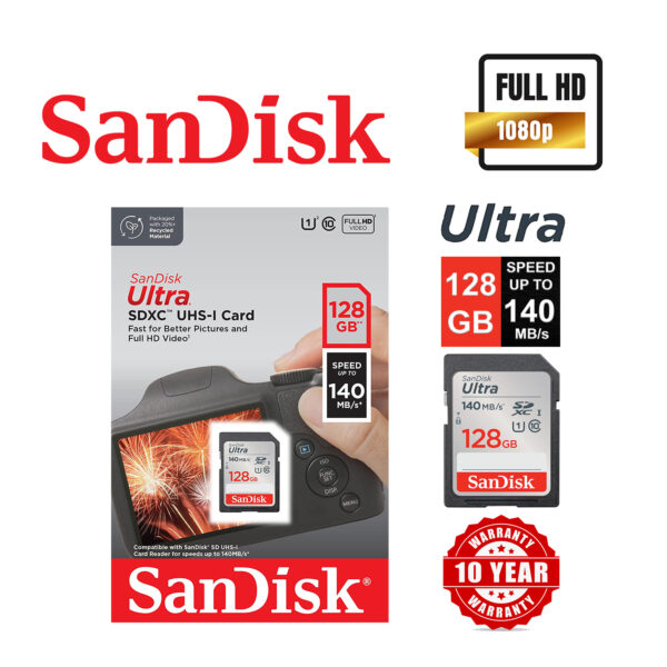 SanDisk 16GB 80MB/s UHS-I SD Card