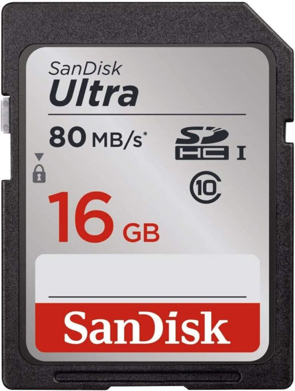 SanDisk 16GB 80MB/s UHS-I SD Card