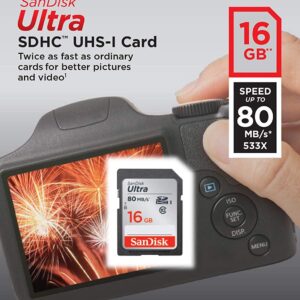 SanDisk 16GB 80MB/s UHS-I SD Card